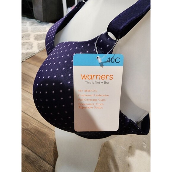 NWT Warner's This Is Not A Bra Underwire Lightly Lined T-Shirt Bra 01593 40C - Picture 2 of 8